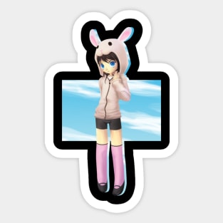 Bunny in the sky Sticker